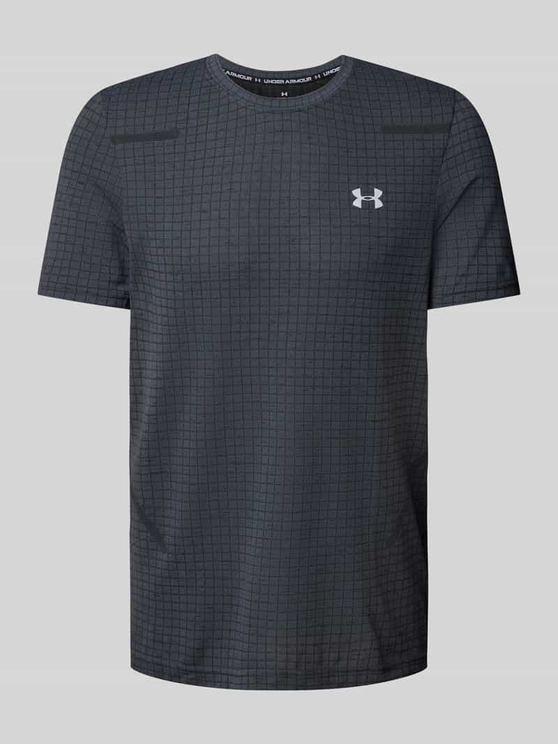 Under Armour T-shirt met labelprint, model 'Seamless'