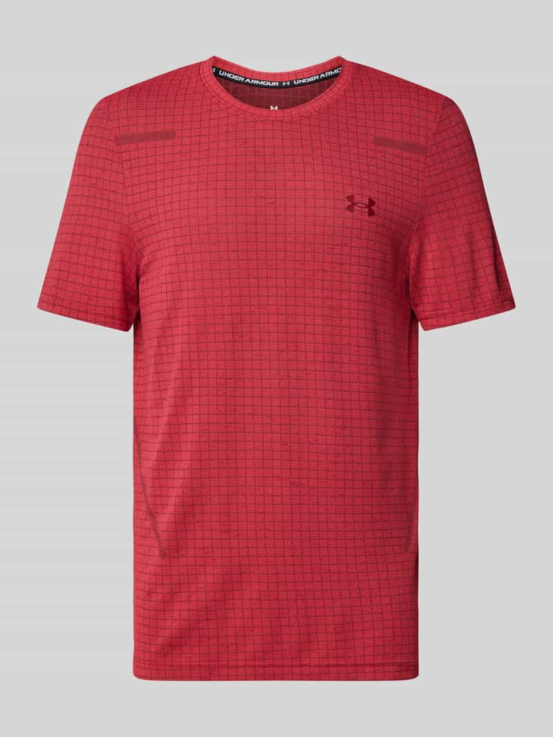 Under Armour T-shirt met labelprint, model 'Seamless'