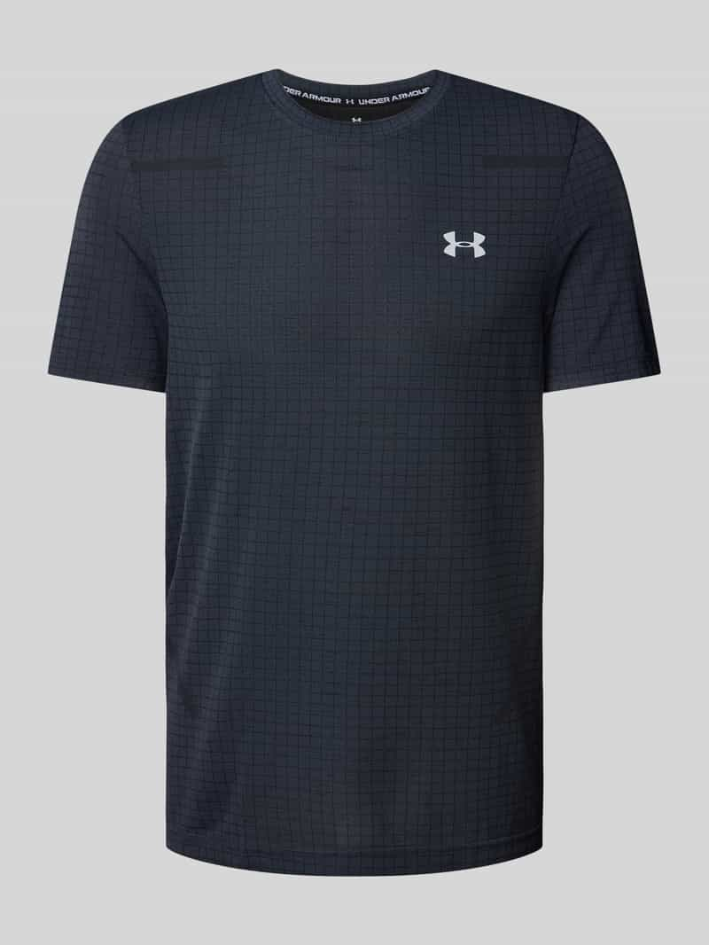 Under Armour T-shirt met labelprint, model 'Seamless'