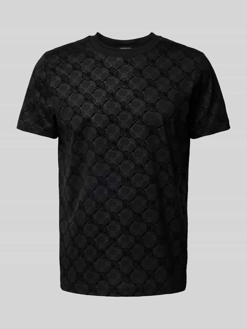 JOOP! Collection T-shirt met all-over labelprint, model 'Panos'