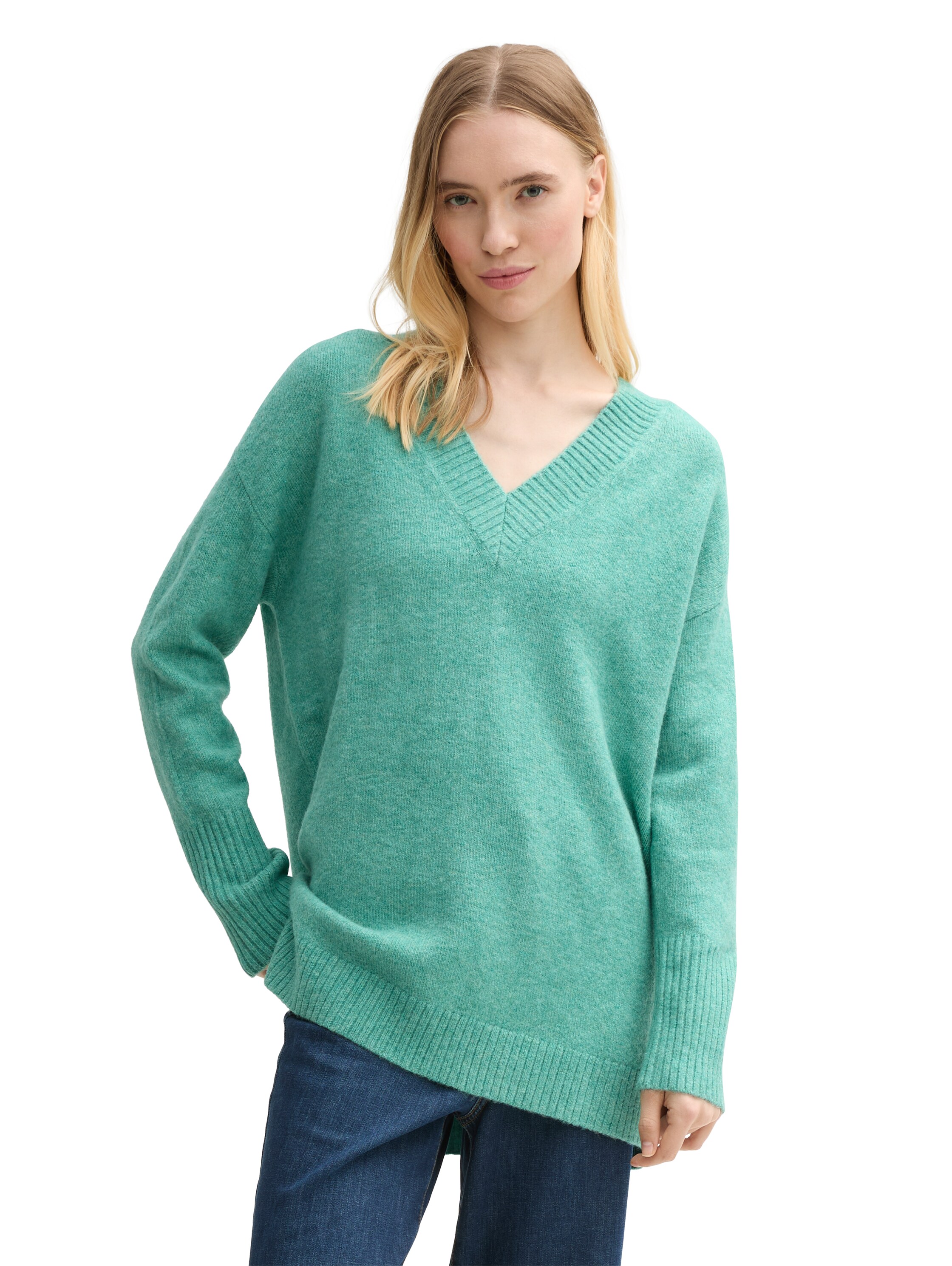 Tom Tailor Cozy long v-neck pullover