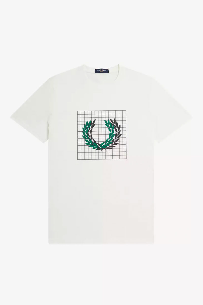 Fred Perry Laurel wreath grid t-shirt