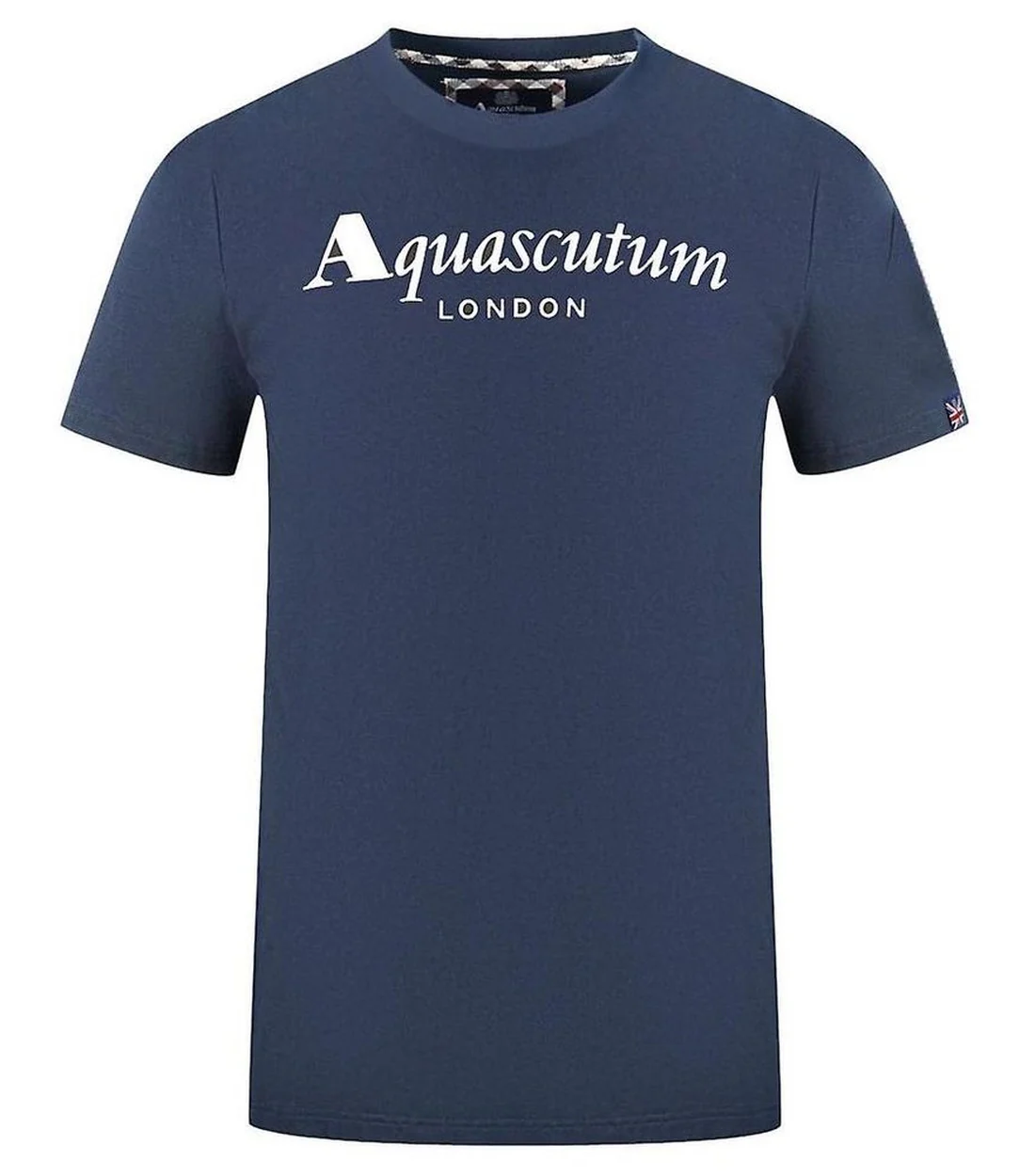 Aquascutum Elegante katoenen t-shirt met iconische vlag detail