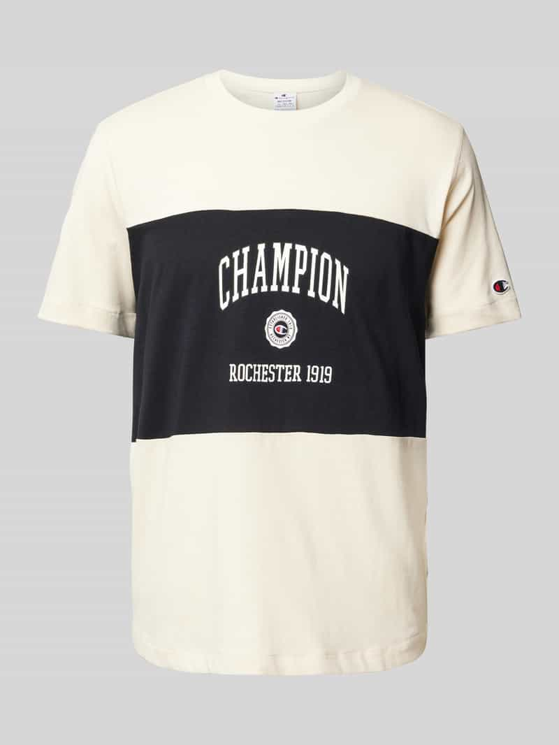 Champion T-shirt met colour-blocking-design