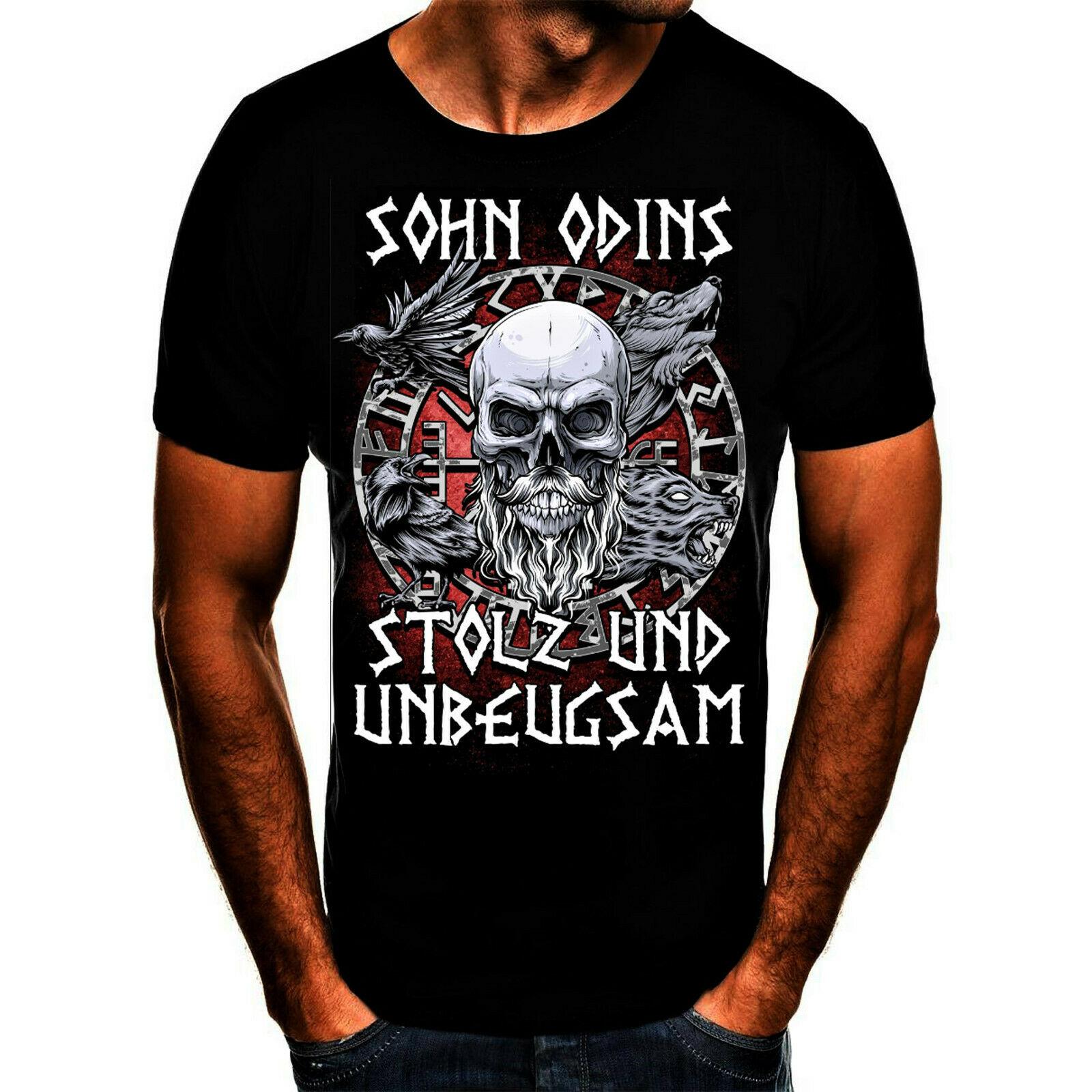 Shirtbude Sons of Odin Herrentag Party Fun Spruch Vatertag Tshirt T- Shirt XS