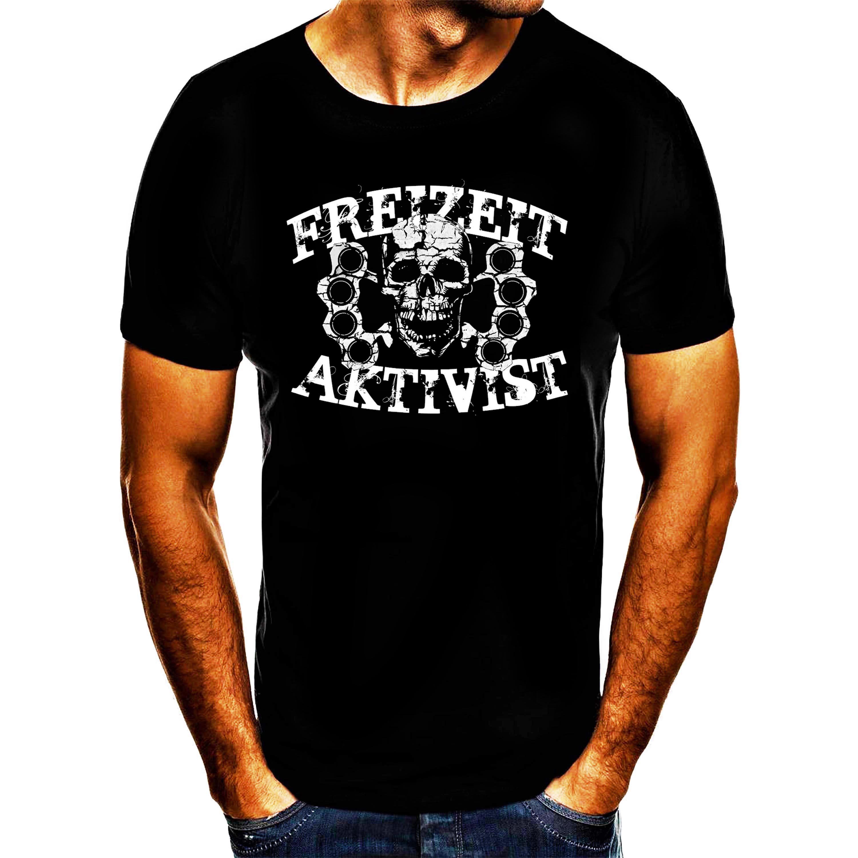 Shirtbude T-shirt met vrijetijdsactivistische print XS