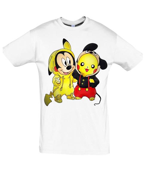 Shirtbude pokemon micky maus mouse kostüm print tshirt XS