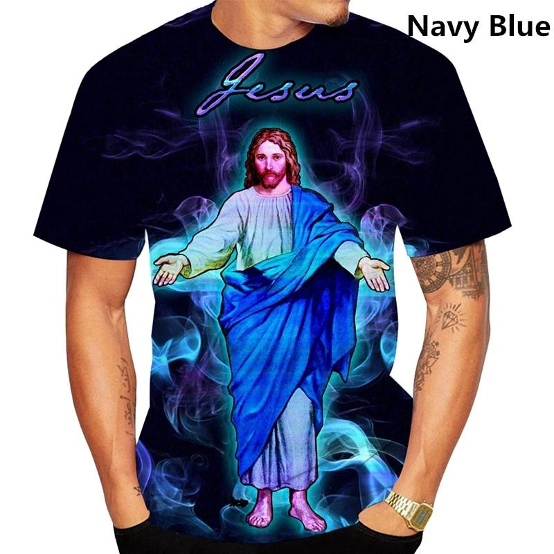 Xin nan zhuang Het kruis Jezus liefde iedereen christelijke mannen vrouwen mode 3D geprint T-shirt God Christus casual T-shirts met korte mouwen XXXXXL