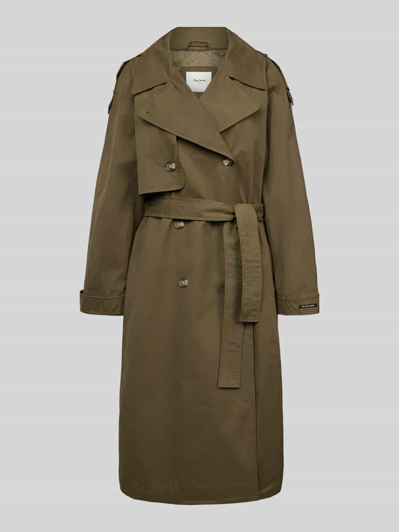 Pepe Jeans Trenchcoat met strikceintuur, model 'BIANCA'