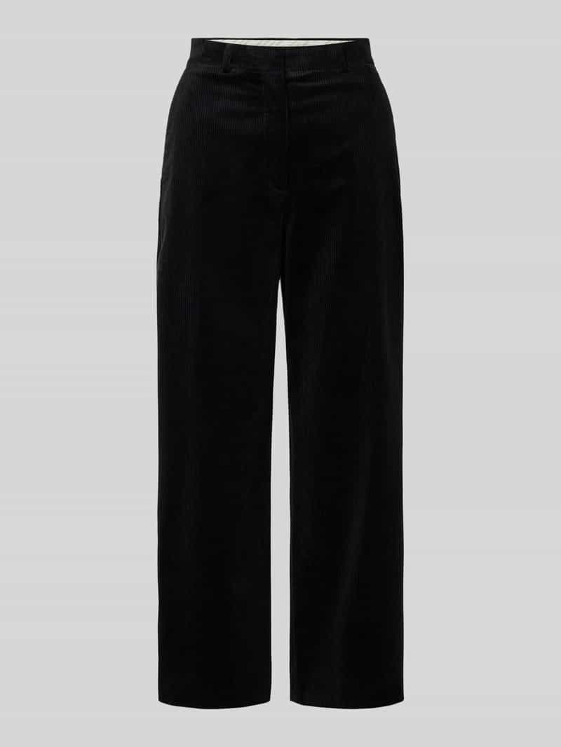 ARMEDANGELS Wide leg corduroy broek met riemlussen, model 'ALMA'