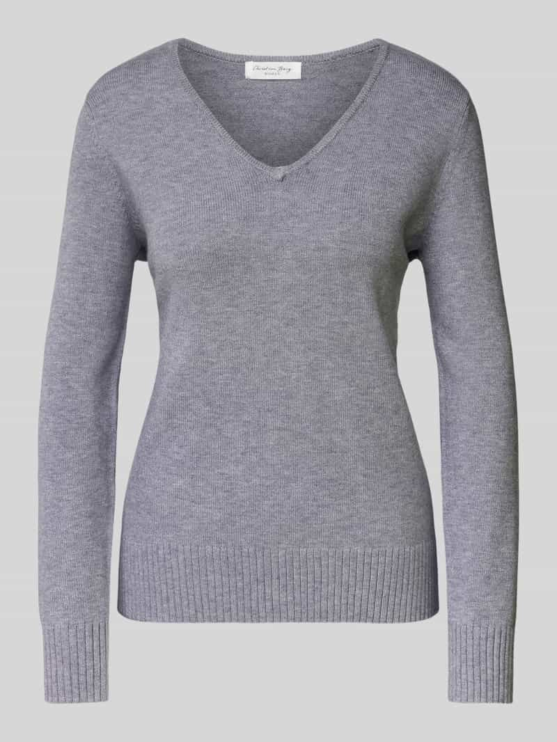 Christian Berg Woman Gebreide pullover met ribboorden