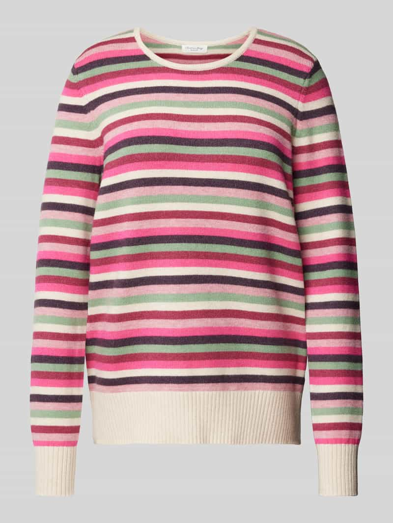 Christian Berg Woman Gebreide pullover met ronde hals