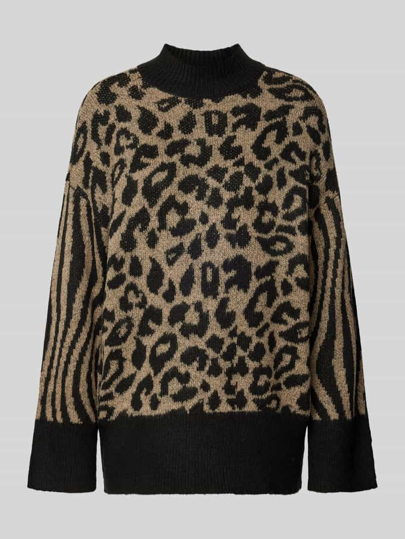 Vero Moda Regular fit gebreide pullover met dierenprint, model 'MARS'