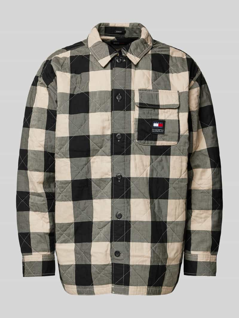 Tommy Jeans Regular fit overhemdjack met knoopsluiting, model 'CHECK'