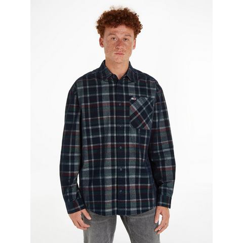 TOMMY JEANS Geruit overhemd TJM RLX CHECK CORDUROY SHIRT