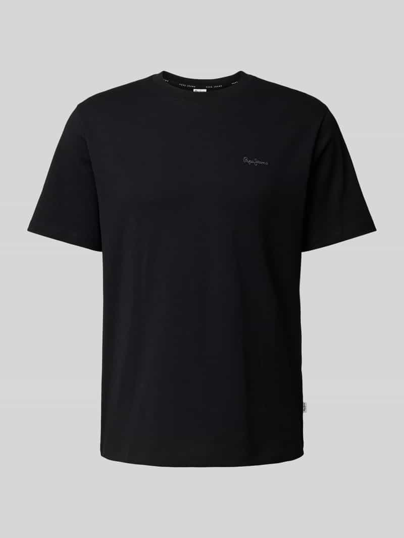 Pepe Jeans T-shirt met labelstitching, model 'Connor'