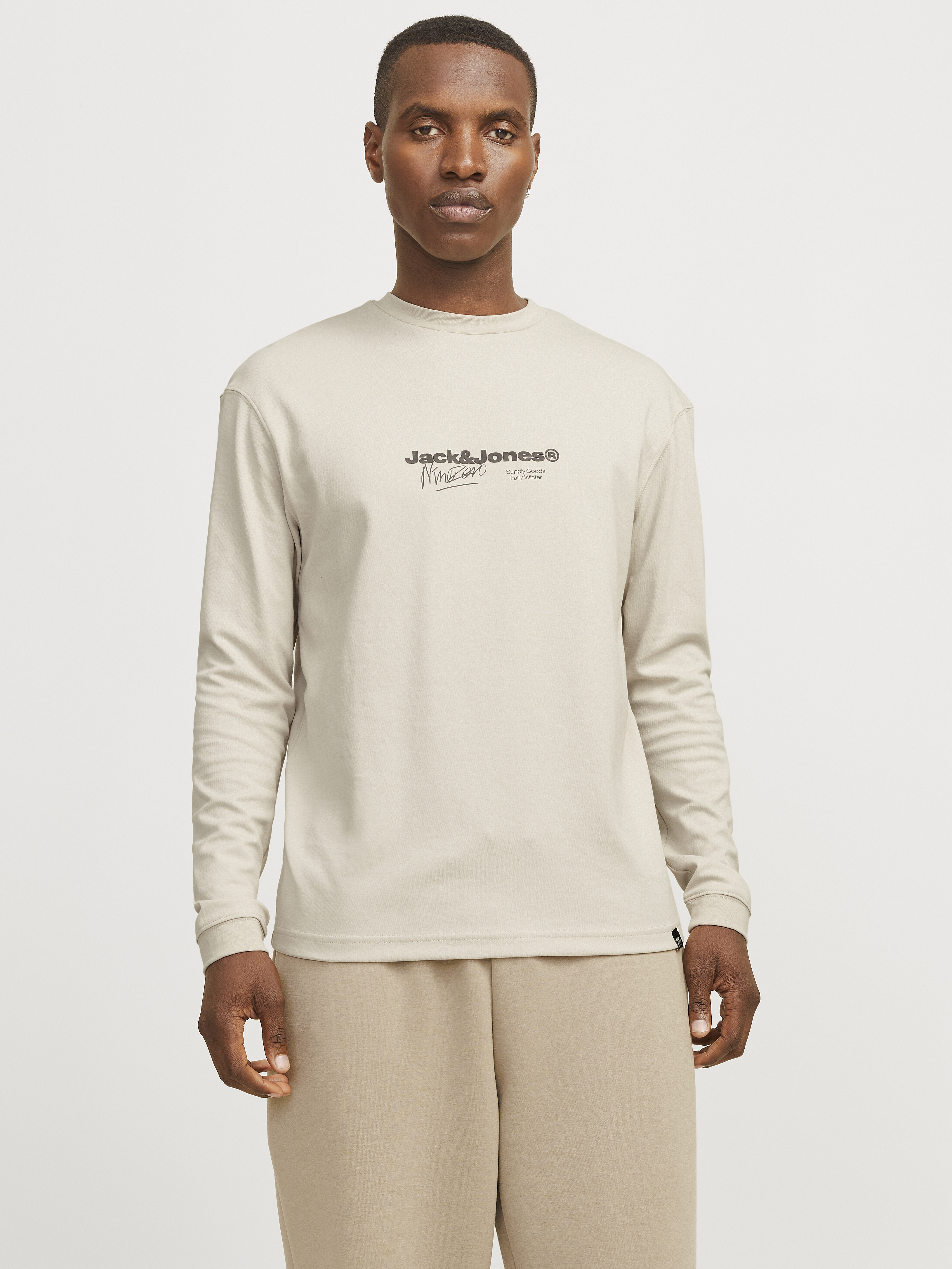 Jack & Jones Jcocharlie branding tee ls crew nec