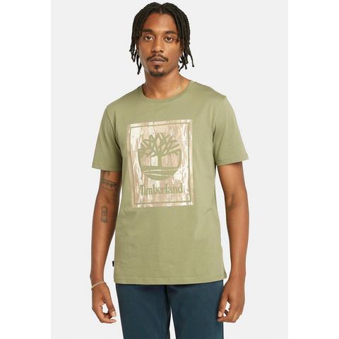 Timberland T-shirt STACK LOGO Camo Short Sleeve Tee