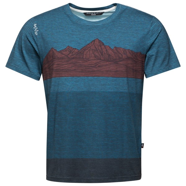 Chillaz  Mountain Stripes - T-shirt, blauw