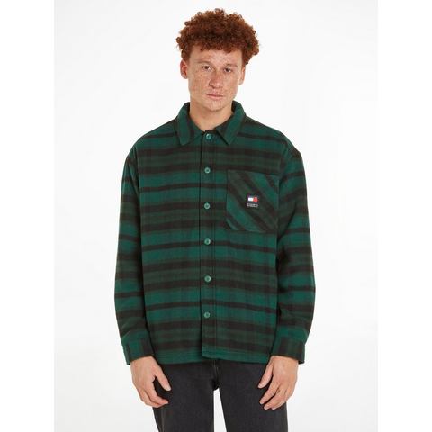 TOMMY JEANS Fleecehemd TJM FLEECE LINED CHECK SHIRT EXT