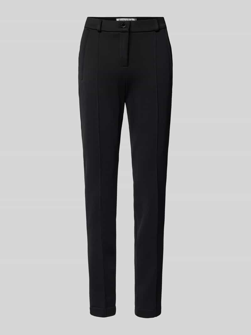 Raphaela By Brax Skinny fit stoffen broek met vaste persplooien, model 'Lilyth'