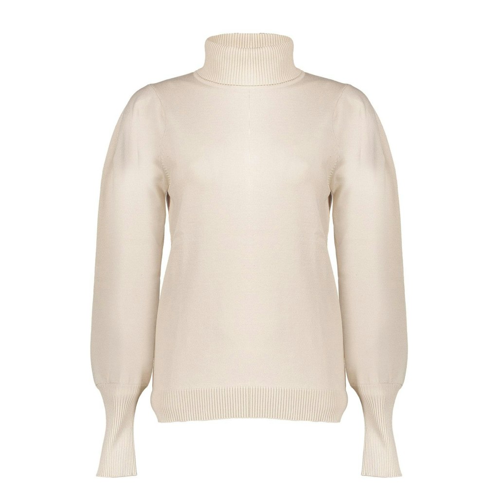 Geisha pullover col pleated shoulders 44904-14 10 off-white