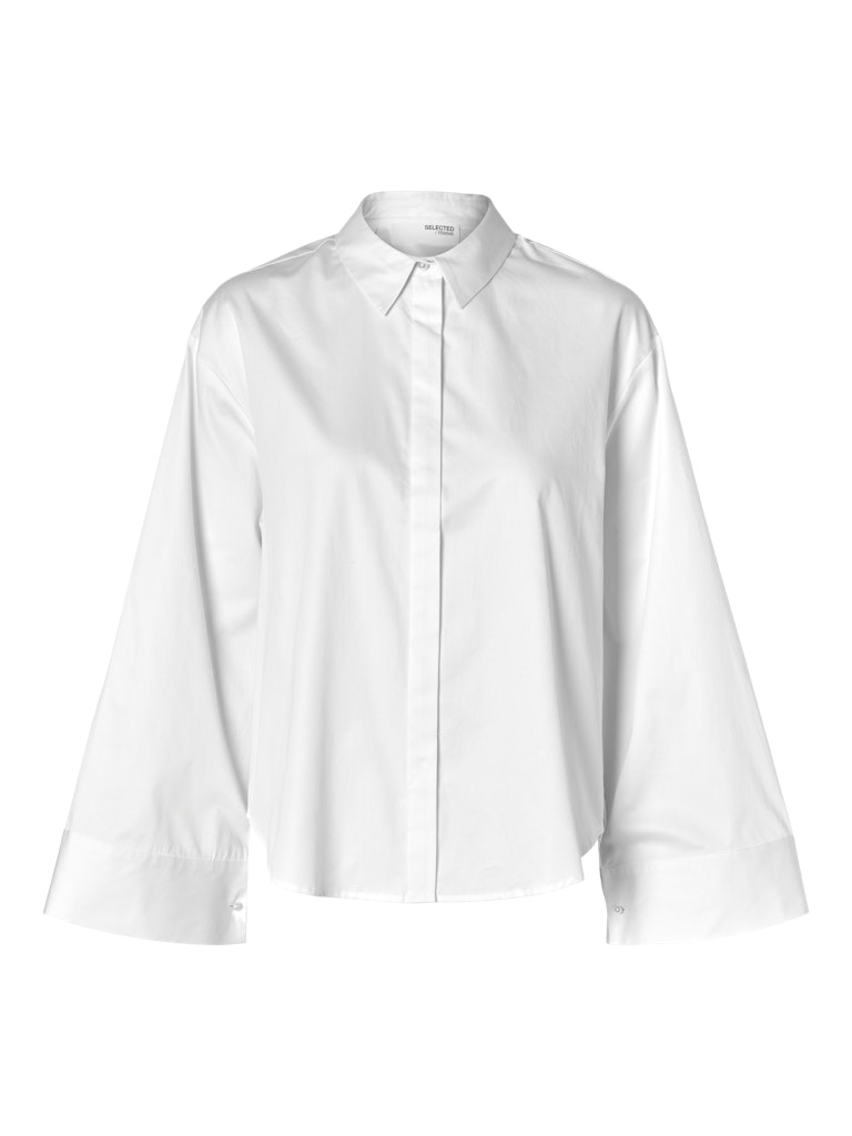 Selected Femme slfjody ls pearl button shirt b 16095076 bright white