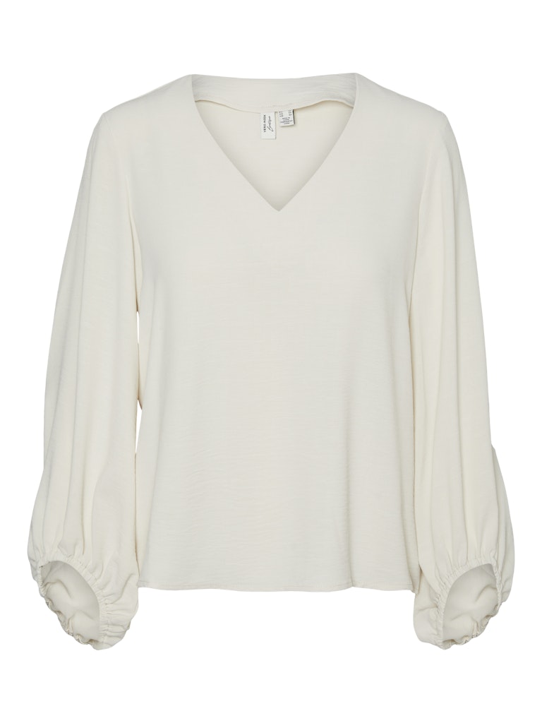 Vero Moda vmolivia l/s v-neck top wvn btq ga 10315119 birch