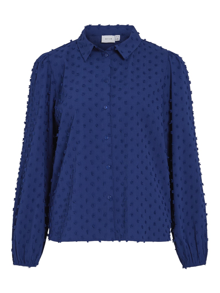 Vila vibrietta l/s shirt/r 14102572 mazarine