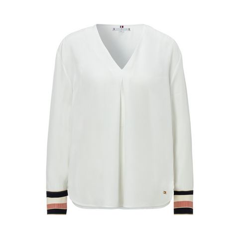 Tommy Hilfiger Blouse met lange mouwen (Global Serie TH VROUWEN)