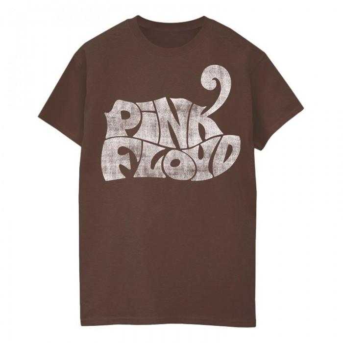 Pink Floyd herenlogo jaren '70 T-shirt M bruin