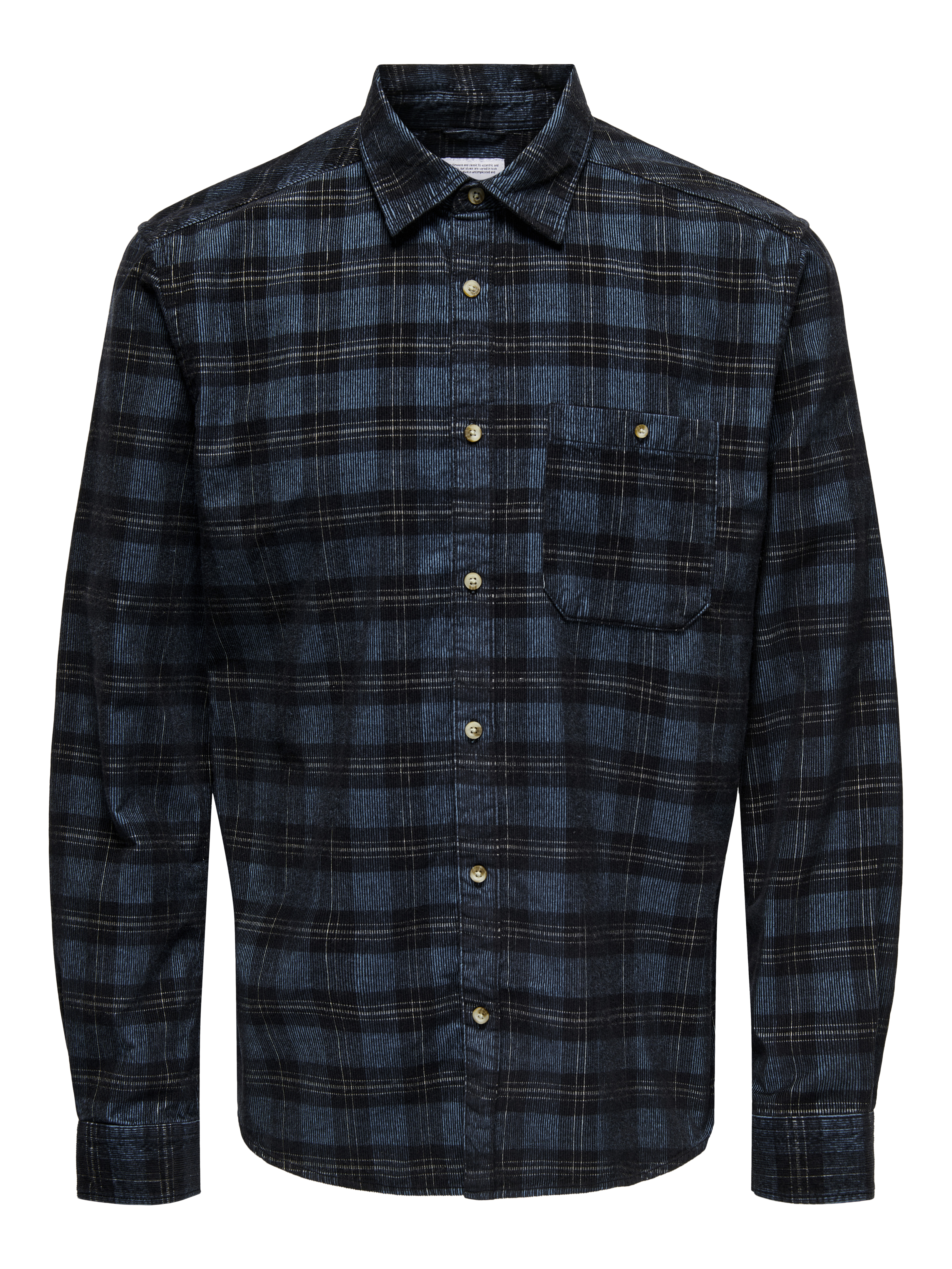 Only & Sons Onsnelson reg yarn dye cord check l