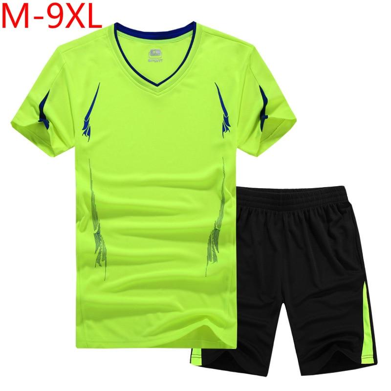 Jianchi Mall GG Plus Size M ~ 6xl, 7xl, 8xl, 9xl Tops & Tees Shirts Casual T-shirt Mannen Sneldrogende T-shirt sportpak T-shirt Mannen Trainingspakken 9XL