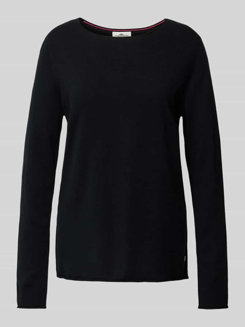 FYNCH-HATTON Pullover van wolmix met labeldetail