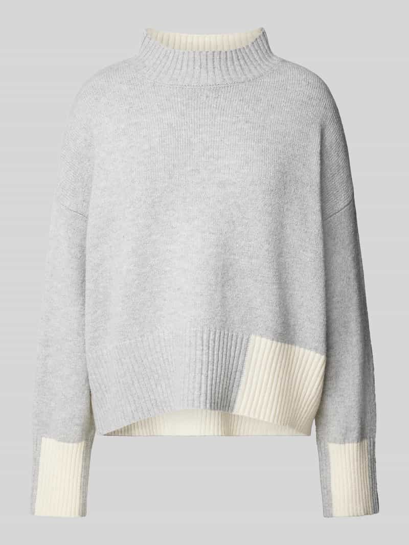 Someday Oversized gebreide pullover met opstaande kraag, model 'Tomie'