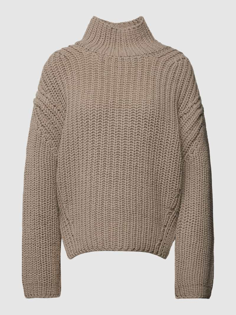 MARC O POLO Oversized wollen pullover in gebreide look