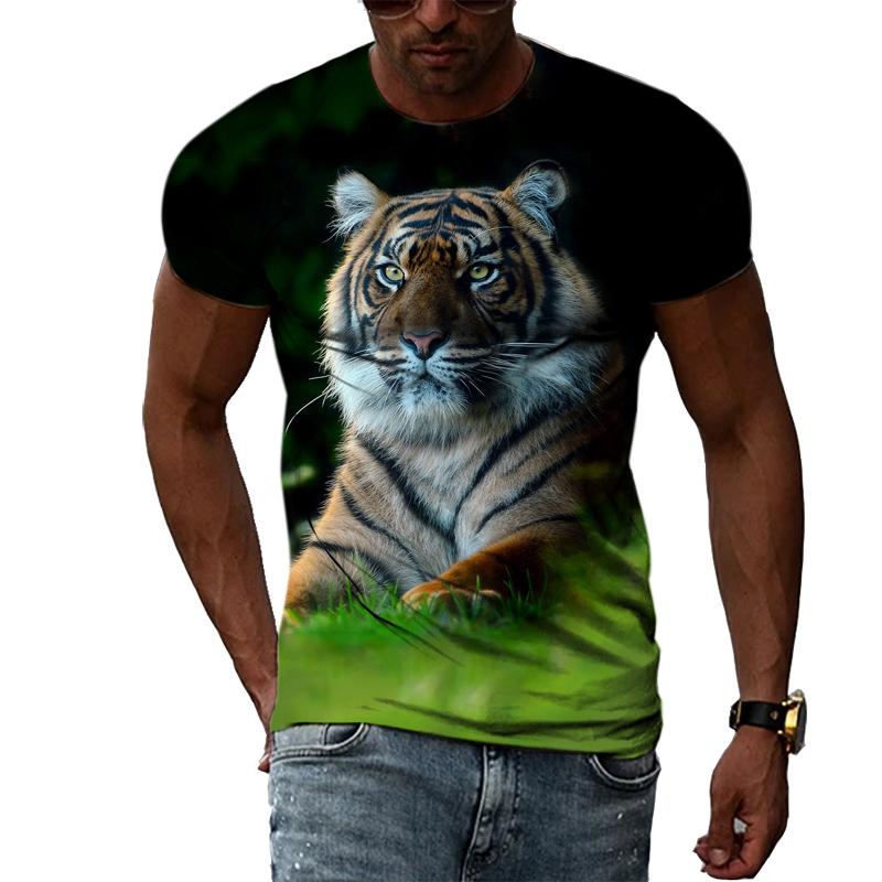 ETST WENDY 05 Zomer Trend Dier Tijger Symbool 2022 Grafische T-shirts Mannen Mode Casual Persoonlijkheid Streetwear Hip Hop Harajuku Print T-shirt S