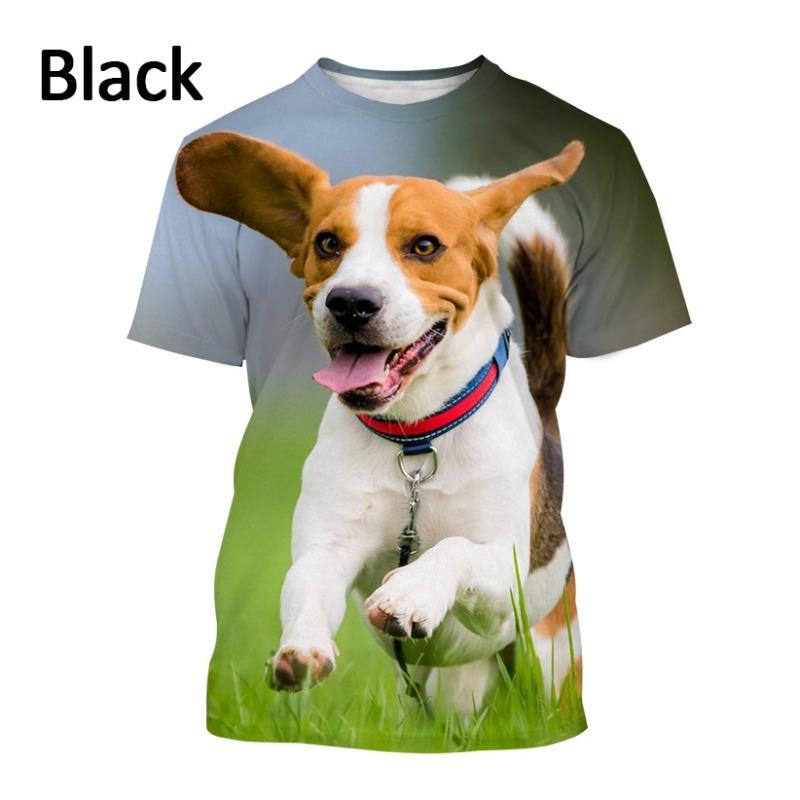 Baibao QIQI Dier Jack Russell Terrier Hond 3D Gedrukt Heren T-shirt Unisex Casual Leuke Hond Print Harajuku Stijl Streetwear Pullover Top XXS