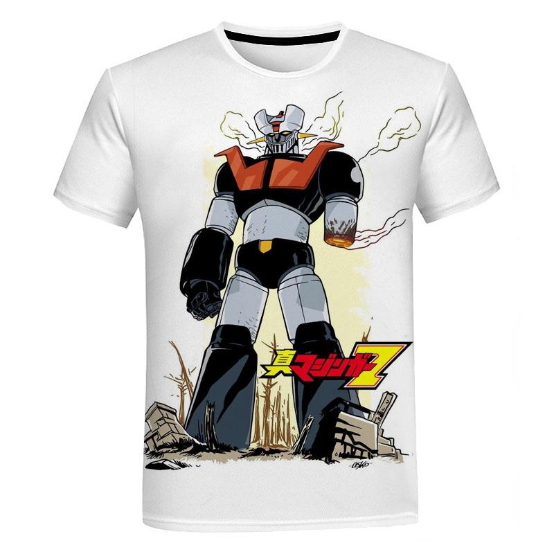 Baibao QIQI Mazinger Z Grafische T-shirts Zomer Mannen Kleding Ronde Hals Oversized T-shirt Mode Korte Mouw Harajuku Streetwear Tops Tees XXXL