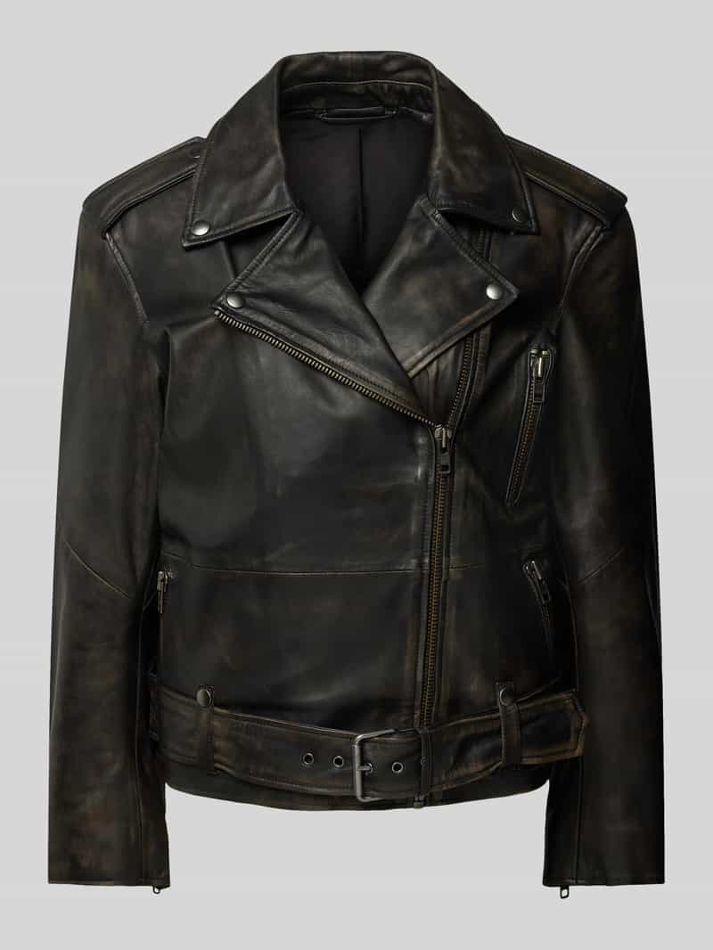 Selected Femme Bikerjack met ritszakken, model 'NANA'