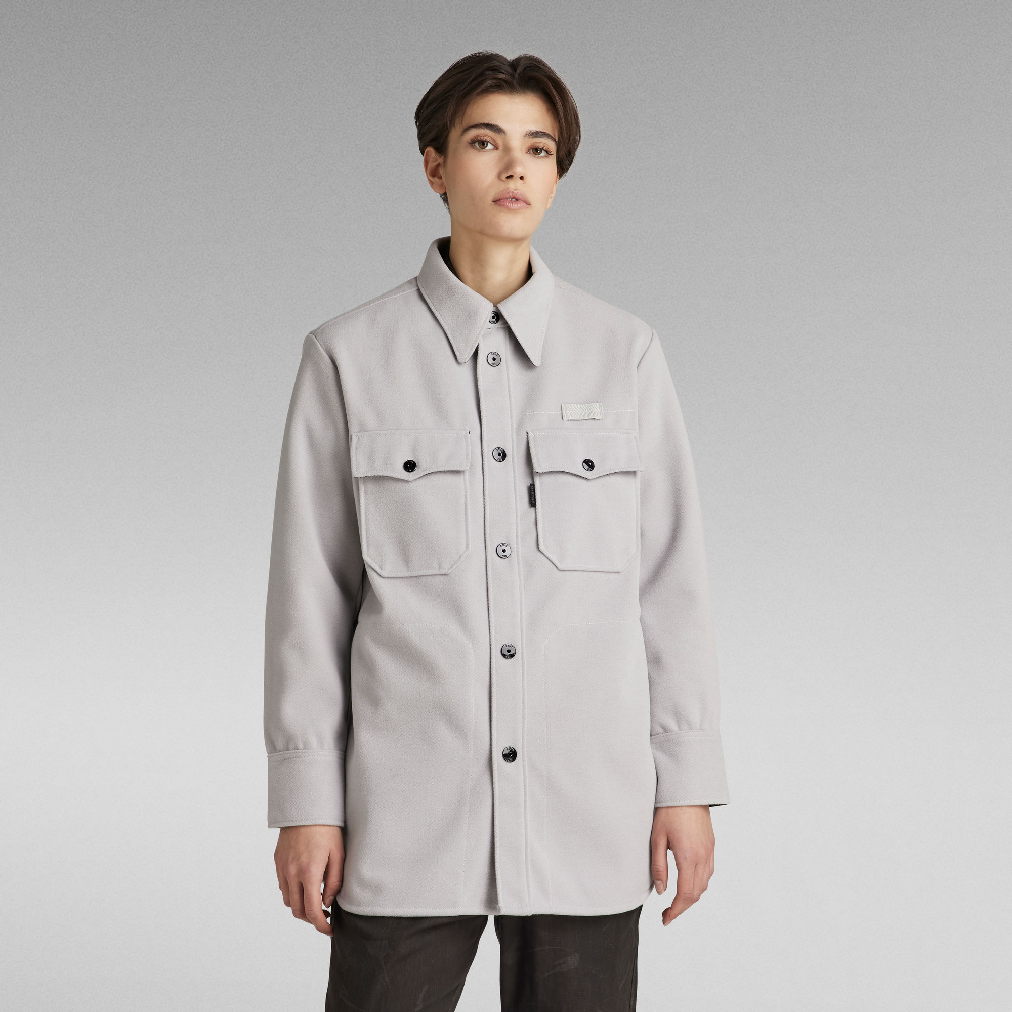 G-Star RAW Boyfriend Overshirt - Grijs - Dames