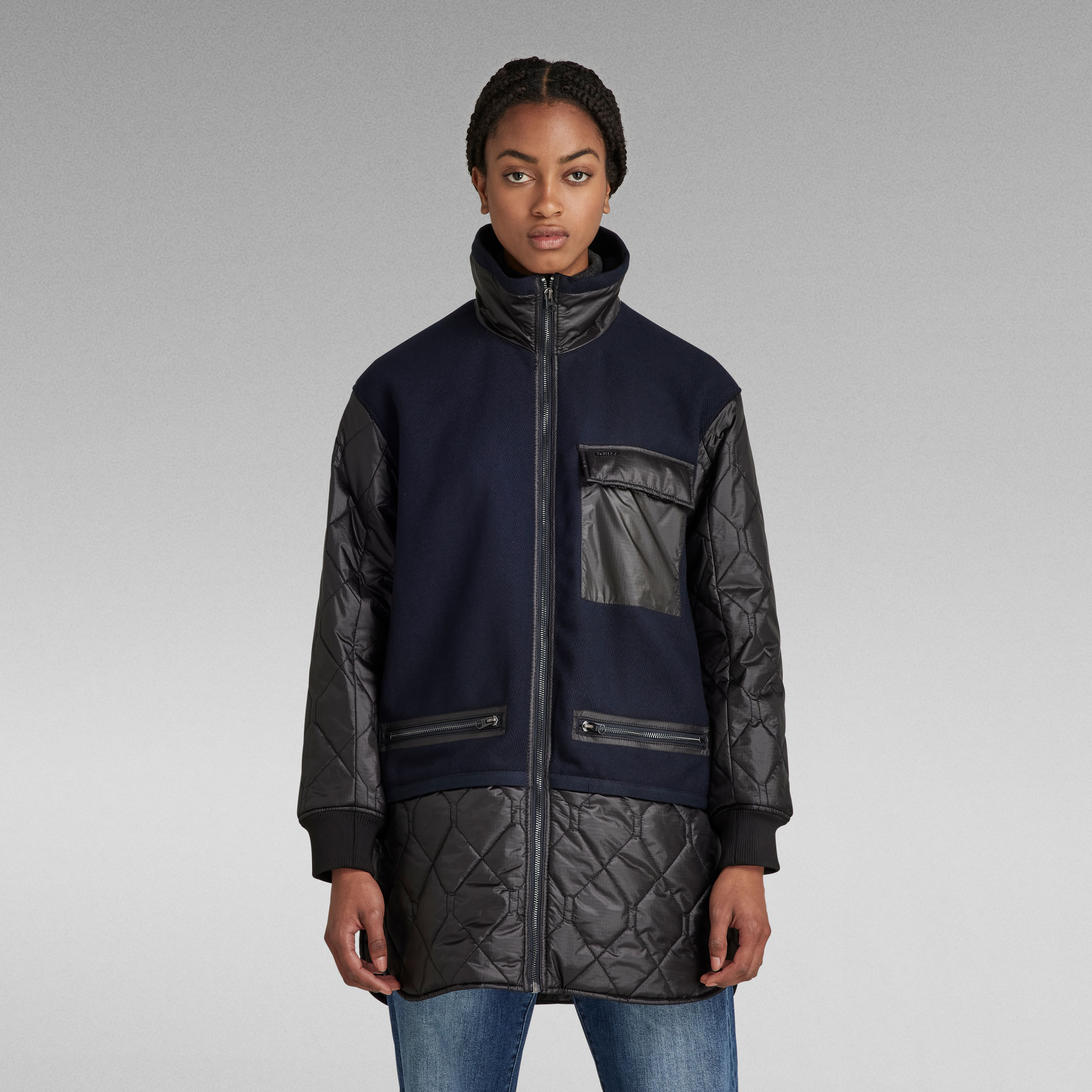 G-Star RAW Long Wool Quilted Voering - Meerkleurig - Dames