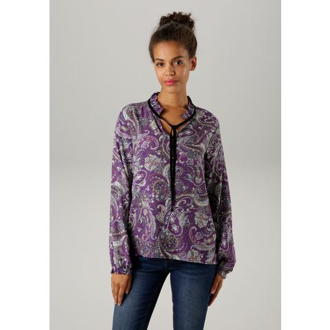 Aniston CASUAL Blouse zonder sluiting met royaal paisleydessin