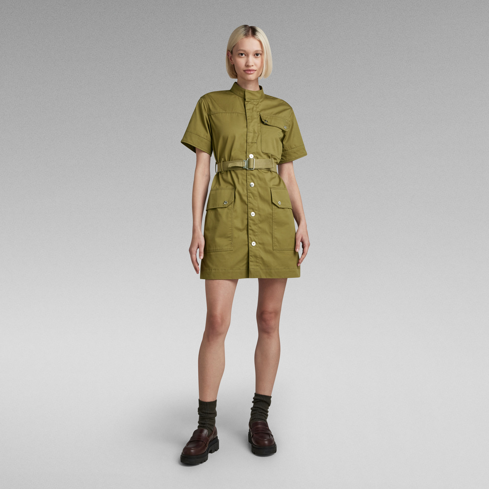 G-Star RAW Jurk Utility - Groen - Dames