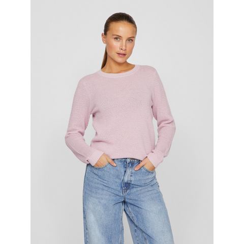 Vila Trui met ronde hals VIDALO O-NECK L/S KNIT TOP- NOOS