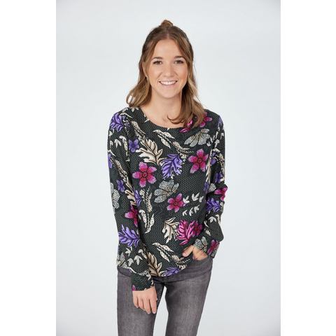 Lieblingsstück Blouse zonder sluiting OnellaL met bloemenprint all-over