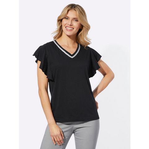 Classic Basics Shirt met V-hals (1-delig)