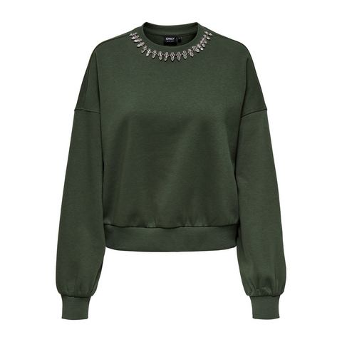 Only Sweatshirt ONLKIARA L/S O-NECK EMBELLISHMENT SWT