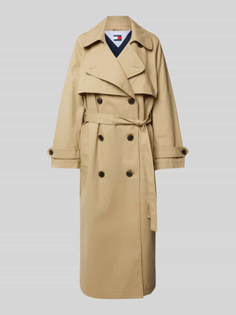 Tommy Jeans Trenchcoat met strikceintuur