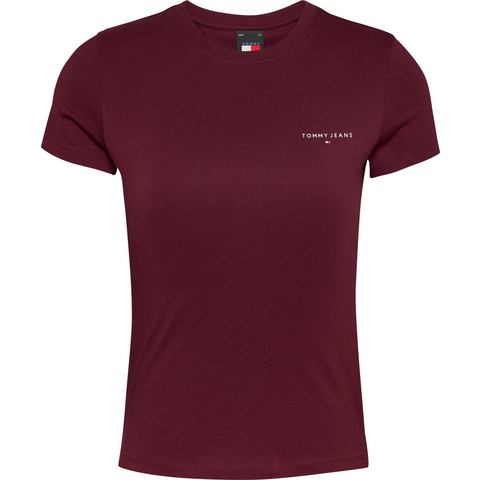 TOMMY JEANS T-shirt TJW SLIM LINEAR TEE met een logo-opschrift